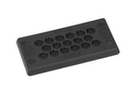 [7813995130] Kabelindgangsplade KDP Rektangulær KDP/Z 16/17 VE 5: Sort