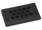 [7813995279] Kabelindgangsplade KDP Rektangulær KDP/Z 10/14 VE 5: Sort