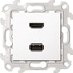 [7817203543] Simon 24 Harmonie HDMI 1.4 + USB 2.0 udtag hvid