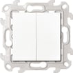 [7817203682] Simon 24 Harmonie Dobbelt trykkontakt 10A hvid
