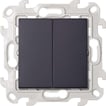 [7817203695] Simon 24 Harmonie Dobbelt trykkontakt 10A grafit