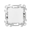 [7817203705] Simon 24 Harmonie trykkontakt med lys 10A - 230V hvid