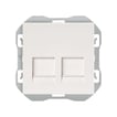 [7817203941] Simon 270 dataudtag 2xRJ45 uden konnektor mat hvid