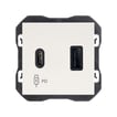[7817204377] Simon 270 Dobbelt USB med quickcharge 3,1A Type A+C mat hvid