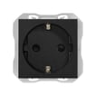 [7817204474] Simon 270 stikkontakt 2-polet + jord schuko mat sort