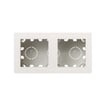 [7817204694] Simon 270 udvendig  underlag 2 modul med montageram mat hvid