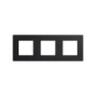 [7817205473] Simon 270 Icon ramme 3 modul mat sort