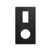 [7817205871] Simon 270 combi ramme 1 modul clean + 1 modul minima lodret mat sort