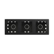 [7817206391] Simon 270 udvendig underlag 3 modul med montageramme mat sort