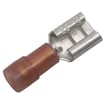 [7821301486] Isol. ABIKO spademuffe KA1507FLS-PB 0,5-1,5mm2 6,3x0,8 Rød