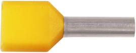 [7821350453] Isoleret ABIKO TWIN-terminalrør KA1-8ETW2 2x1mm2 L8 Gul