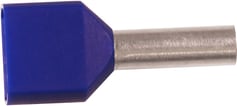 [7821350495] Isoleret ABIKO TWIN-terminalrør KA2,5-10ETW2 2x2,5mm2 L10 Blå