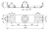 [7821400510] Monterings clips for snap-on fix for 7821400361