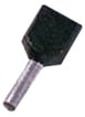 [7821606466] Isoleret dobbelt terminalrør sort 2x1,5mm2 L=12mm