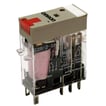 [7822609857] Relæ plug-in 8-polet DPDT 5A mech & LED-indikatorer låsbar testknap label facilitet G2R-2-SNI 24AC(S