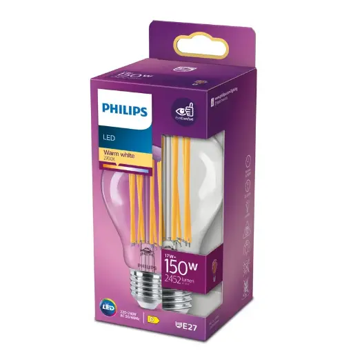 [SIG929002055055] Philips LED 17W (150W) E27 2700K 2452lm