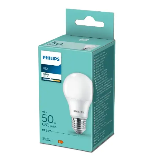 [SIG929002298993] Philips LED 7W (50W) E27 3000K 680lm Mat
