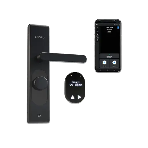 [7826111370] Shelly LOQED Touch Smart Lock Black Edition - Smart dørlås