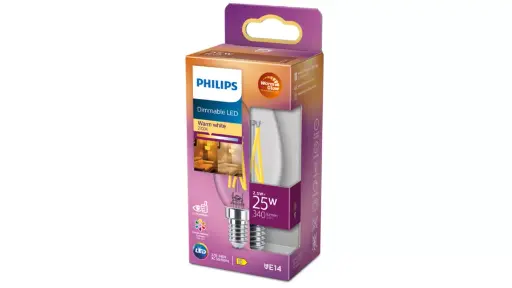 [SIG929003011901] PHILIPS LED DIM 2,5W (25W) E14 2200-2700K 340lm