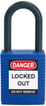 [7827202864] Hængelås safety padlock nylon  38MM blå 6 STK KD