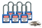 [7827202903] Hængelås safety padlocks - Compact. blå aluminium KD