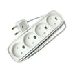 [7828112678] Stikdåse T13/S1 4 udtag 2,5 meter ledning hvid