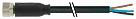 [7828462991] Føler-/sensorkabel M8 hun lige 4-polet med kabel 4x0,25mm2 sort PVC UL,CSA 5 meter