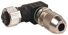 [7828473731] Løst stik M12 hun vinklet 4-polet A-kodet med skæreklemme(IDC) 0,25-0,5mm2. Kabeldiameter 4-5,1mm