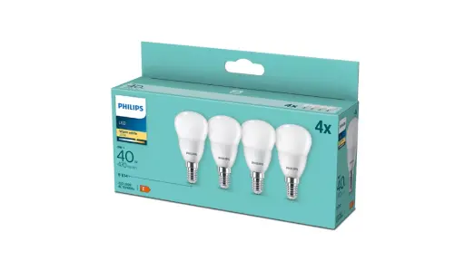 [SIG929003546540] PHILIPS LED 4,9W (40W) E14 2700K 470lm 4-pak