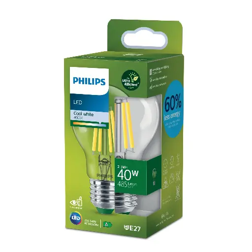 [SIG929003623101] Philips LED 2,3W (40W) E27 4000K 485lm