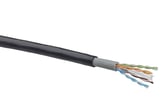 [7835252644] Datakabel KAT6 U/UTP udendørs PE sort Leviton T-1000 afklip