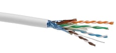 [7835253038] Datakabel KAT6 F/UTP LSF/OH IEC 332.1 - Euro Class Eca hvid T1000 Leviton (Brand-Rex)