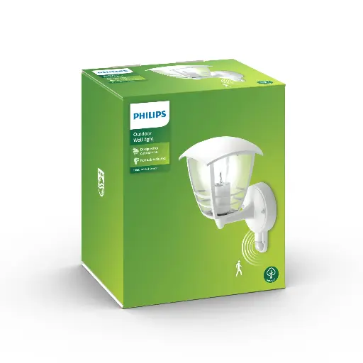 [SIG915002791202] Creek wall lantern white 1x60W 230V IR (sensor)