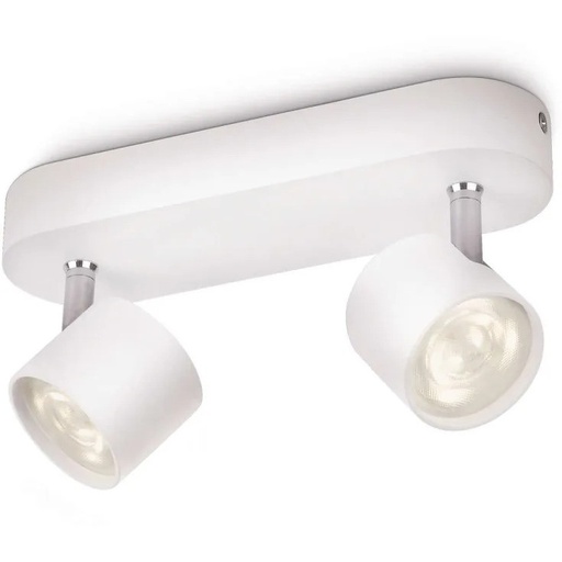 [SIG915004146101] PHILIPS Star lofts-/vægspot 2x4W Dæmpbar LED Hvid