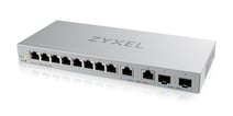 [7886326231] ZYXEL XGS1210-12, 8 Ports Gigabit Switch  +2 stk. 2.5G porte & 2 stk. SFP+ 10G fiber porte