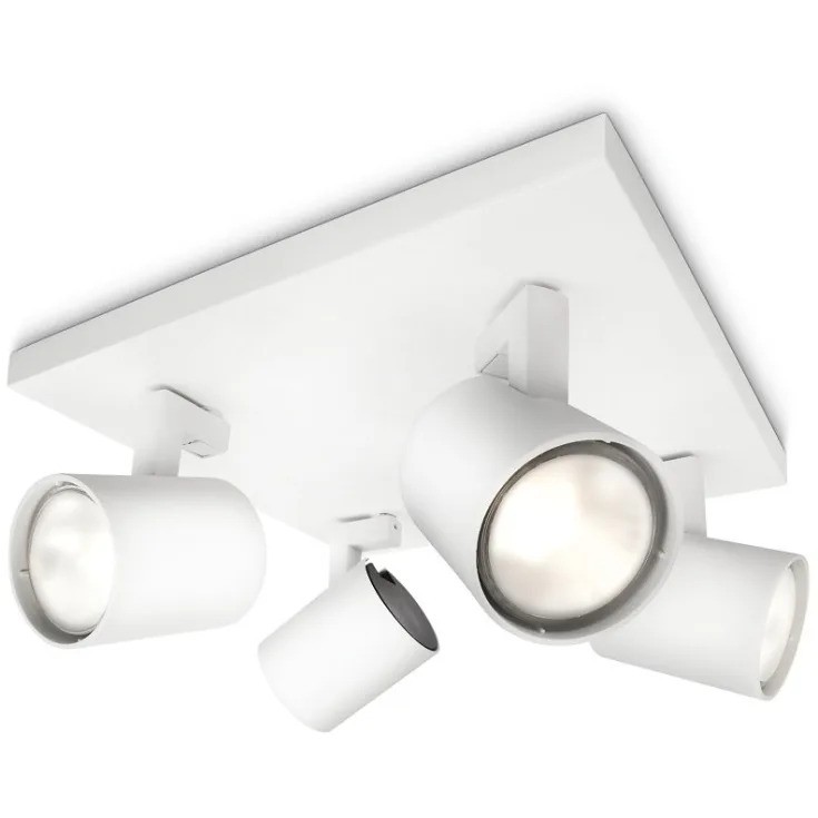 Runner plate/spiral white 4x50W 230V