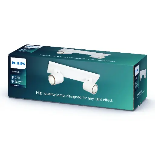 [SIG915004328901] PHILIPS Runner Dual Spot GU10 (Max 2x50W) White