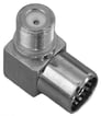 [7887312600] IECF-FFVI IEC hun / F-hun konnektor vinkel Metal HF-tæt.